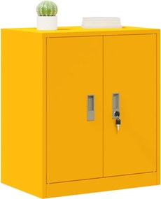vidaXL Ντουλάπι αποθήκευσης Χαμομηλί κίτρινο 60 x 40 x 70 εκ. Ατσάλι