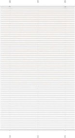vidaXL Πλισέ περσίδα Λευκό 120x200 cm Πλάτος υφάσματος 119,4 cm