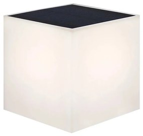 Φωτιστικό Τοίχου - Απλίκα Ηλιακή Wally Square LUMWLC012XXSPNW 12x12x12cm Led 500Lm 4000K White New Garden