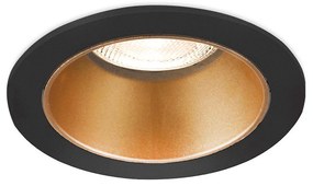 Φωτιστικό Σποτ Braytron BH03-05116 Μαύρο Ματ (Black Mat), Χρυσό Ματ (Gold Mat- Satin)