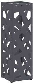 vidaXL Σχέδιο & βάση αποθήκευσης Ανθρακί 15.5 x 15.5 x 49 εκ Ατσάλι