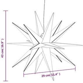 ΦΩΤΙΣΤΙΚΟ ΑΣΤΕΡΙ ΜΟΡΑΒΙΑΣ ΜΕ LED ΑΝΑΔΙΠΛΟΥΜΕΝΟ ΚΟΚΚΙΝΟ 43 ΕΚ. 356184