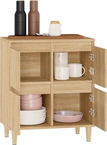 vidaXL Συρταριέρα Sonoma Δρυς 60x35x70 εκ. Επεξεργασμένο Ξύλο