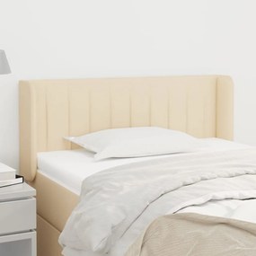 vidaXL Κεφαλάρι με Πτερύγια Κρεμ 93x16x78/88 εκ. Υφασμάτινο