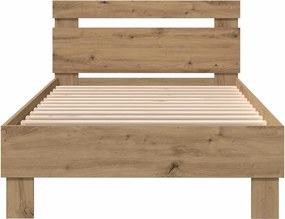 vidaXL Σκελετός Κρεβατιού Artisan Δρυς 80 x 200 cm Επεξεργασμένο Ξύλο