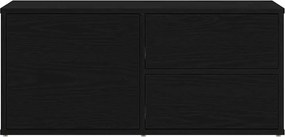 vidaXL Ντουλάπι TV Μαύρη Οξυά 80 x 34 x 36 εκ Επεξεργασμένο ξύλο