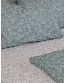 Σετ Σεντόνια Cotton Feelings 2052 Aqua Διπλό με λάστιχο (150x205+30)
