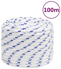 vidaXL Σχοινί Ναυτιλίας Λευκό 16 χιλ. 100 μ. από Πολυπροπυλένιο