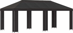 vidaXL Κήπος Γκαζebo 6 x 3 m Ανθρακί Πολυεστέρας και Χάλυβας 190