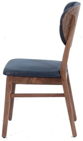 Καρέκλα ELEGANCE ξύλο σκούρο χρώμα /ύφασμα ATLAS  GOLF 10 - Ύφασμα - 783-1105