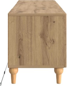 vidaXL Ντουλάπα LED Τηλεόρασης ALKMAAR 153 x 35 x 43 εκ Artisan Δρυς