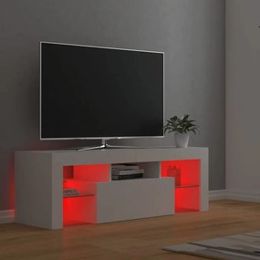 vidaXL Έπιπλο Τηλεόρασης με LED Λευκό 120x30x40 εκ.