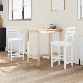 vidaXL Καρέκλες φαγητού 2 pcs Λευκό 40 x 47,5 x 99,5 εκ
