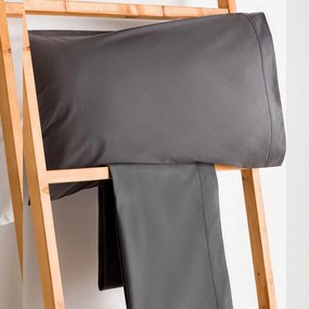 Μαξιλαροθήκες Synthesis-502 (Σετ 2τμχ) Anthracite Vesta Home 60Χ85 100% Cotton Percale