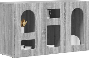 vidaXL Πλαϊνό γραφείο Γκρίζο Σονομα 100 x 35 x 59 εκ