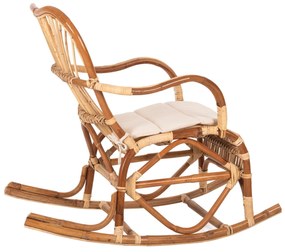 Καρέκλα - Πολυθρόνα SANTA FE C9343 Κουνιστή Rattan με Μαξιλάρι 60x103x90Υ εκ. 60x103x90 εκ.