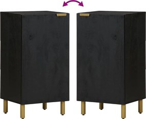 vidaXL Ραφιέρα Μαύρη 40x33x75 εκ. από Επεξεργασμένο Ξύλο
