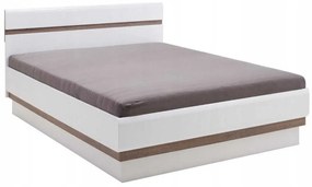 Κρεβάτι Orlando E119, Διπλό, Άσπρο, 180x200, Πλαστικοποιημένη μοριοσανίδα, Τάβλες για Κρεβάτι, 186x206x94cm | Epipla1.gr