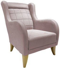 Insi Karlina μπερζέρα 76x84x95εκ. Dusty Pink 0052.MZ02DP
