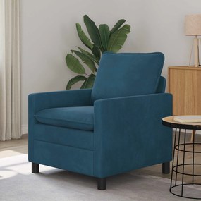vidaXL Καναπές Μπλε 76 x 81 x 87,5 εκ Βελούδο