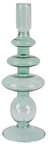 Κηροπήγιο Art Rings PT3636GR Φ8,5x22,5cm Green Present Time Glass