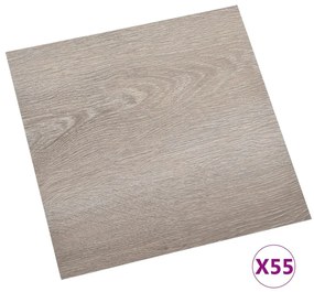 Δάπεδο Αυτοκόλλητο Taupe 55 τεμ. 5,11 μ² από PVC - Μπεζ-Γκρι