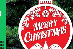 Σετ των 3 Intra απο ξύλο plywood 3mm-4mm πάχος Χριστουγεννιάτικα λέιζερ πόρτας Δίασταση 8x8 cm INTRAFABR-20595405