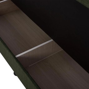 ΚΑΝΑΠΕΣ ΚΡΕΒΑΤΙ ANDRI ΤΡΙΘΕΣΙΟΣ DARK OLIVE  180x72x77 εκ.