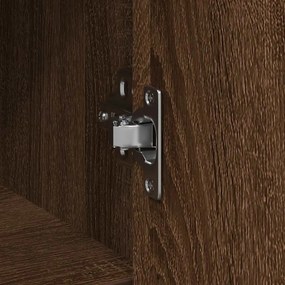 Συρταριέρα με Συρτάρια καφέ δρυς 101x35x76 εκ. Επεξ. Ξύλο - Καφέ