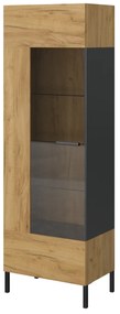 Βιτρίνα Santes Χρυσό Δρυς 64.2x42x197.5cm