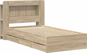 vidaXL Καλάθι με αποθήκη και κεφαλάρι Sonoma Δρυς 80 x 200 cm