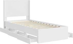 vidaXL Καλάθι με αποθήκη και κεφαλάρι Λευκό 75 x 190 cm