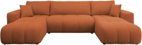 Γωνιακός καναπές Furyn U-Portokali - 312.00Χ145.00Χ72.00cm