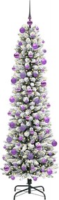 vidaXL Τεχνητό Χριστουγεννιάτικο Δέντρο με 300 LED Λευκό 210 cm