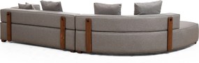 Corner Sofa Gondol-1 (CHL-3R) - Grey Grey