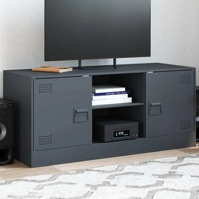 vidaXL Έπιπλο Τηλεόρασης Ανθρακί 99x39x44 εκ. από Χάλυβα