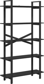 vidaXL Ράφι Βιβλίων 5 επιπέδων 100 x 33,5 x 178 εκ Επεξεργασμένο Ξύλο
