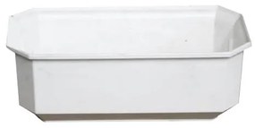 MarHome ΖΑΡNΤΙΝΙΕΡΑ ΛΕΥΚΟ ΠΛΑΣΤΙΚΗ FL-6 - 25x13x9.4cm 09-01-FL-6 WHITE