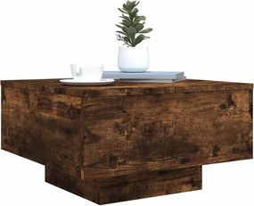 vidaXL Τραπεζάκι Σαλονιού Καπνιστή Δρυς 55x55x31 εκ. Επεξεργασμ. Ξύλο