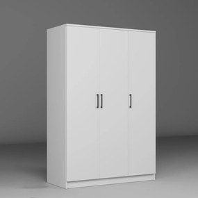 Τριφυλλη Ντουλαπα Λευκό KARDELEN 1600 60x120x190