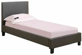 Κρεβάτι Mesa 332, Μονόκλινο, Μαύρο, 90x190, Οικολογικό δέρμα, Τάβλες για Κρεβάτι, 97x203x89cm, 19 kg | Epipla1.gr