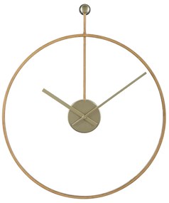 Ρολόι Τοίχου ArteLibre Χρυσό Μέταλλο 45.5x54.5x3.5cm