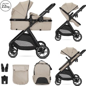 BABY STROLLER ASPEN CAPPUCCINO 2in1 with transform
