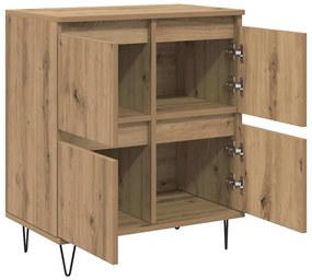 vidaXL Πλαϊνό γραφείο Καφέ 60 x 35 x 70 cm Επεξεργασμένο ξύλο