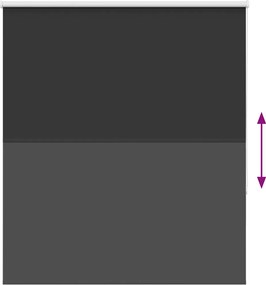 vidaXL Roller Blind Blackout Μαύρο 130x175 cm Πλάτος υφάσματος 126,6cm