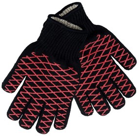 Γάντια Ψησίματος Bbq (Σετ 2Τμχ) 03V0555 31x18x1,6cm Black-Red Kaiser Cotton,Silicon