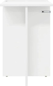 vidaXL End Table Λευκό 35 x 40 x 55 εκ. Επεξεργασμένο ξύλο