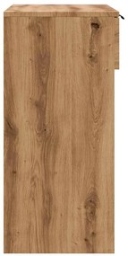 Τραπέζι κονσόλας Artisan Oak 90x36x75 cm Κατασκευασμένο ξύλο - Καφέ