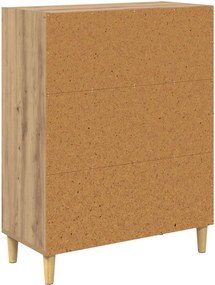 vidaXL Πλαϊνό γραφείο Artisan Oak 69,5 x 32,5 x 90 εκ