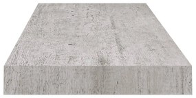 vidaXL Ράφι Τοίχου Γκρι Σκυροδέματος 60x23,5x3,8 εκ. από MDF